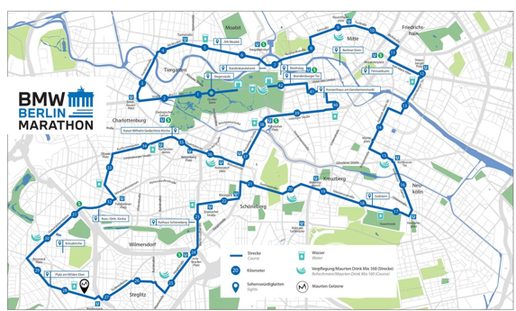 parcours marathon de berlin