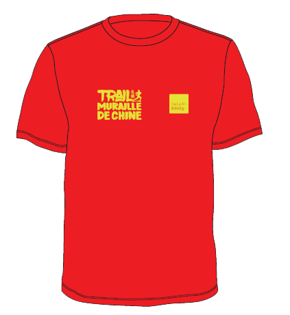 t shirt trail chine rouge face